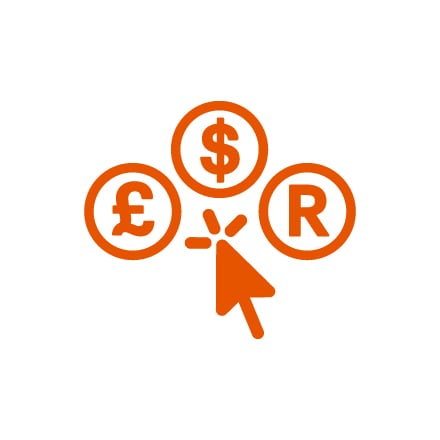 Finance and business icon global